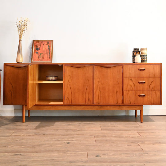 Mid Century Teak Sideboard LP Record Cabinet by Chiswell