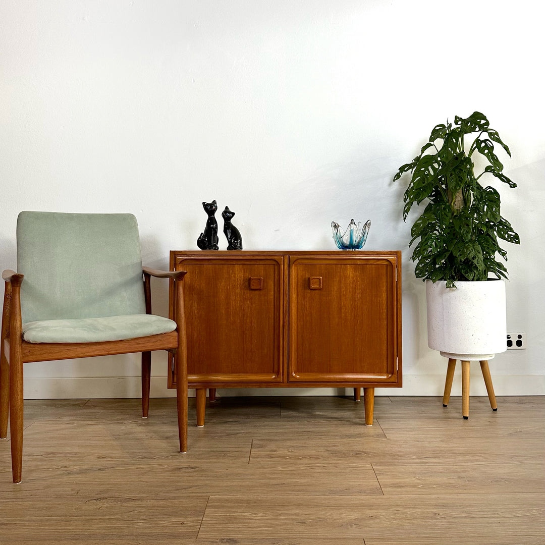 Mid Century Teak Parker Record Cabinet Sideboard