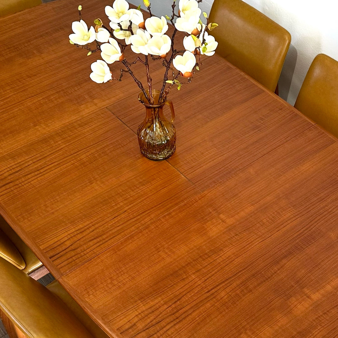 Mid Century Teak Extension Dining Table by Parker