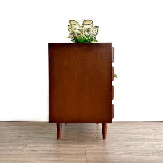 Mid Century Sideboard LP Record Cabinet in Walnut