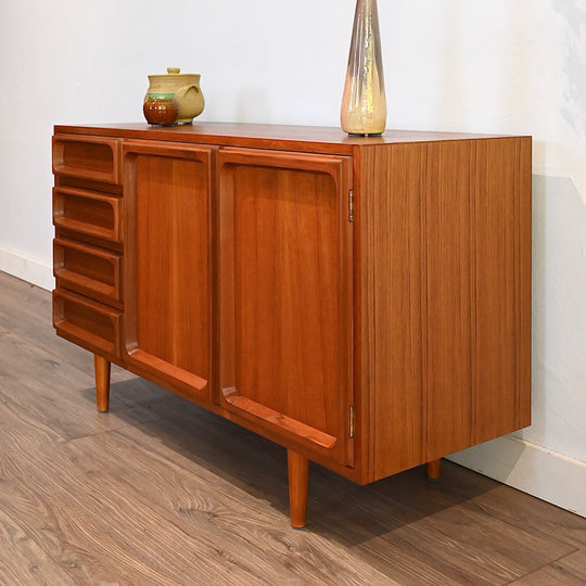 Mid Century Teak Sideboard LP Record Cabinet by Chiswell