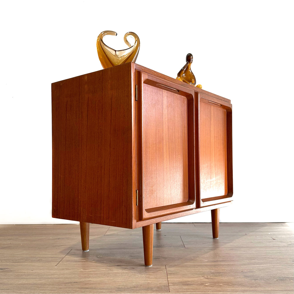 Mid Century Teak Sideboard LP Record Cabinet by Chiswell