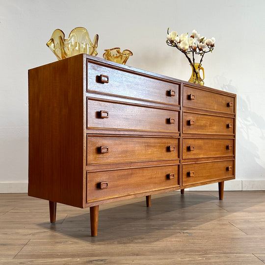 Parker Mid Century Teak Sideboard Dresser Drawers