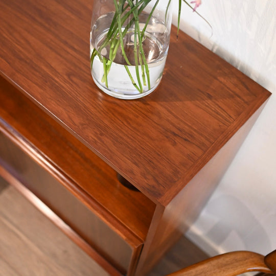 Mid Century Walnut Sideboard Buffet Credenza by Chiswell