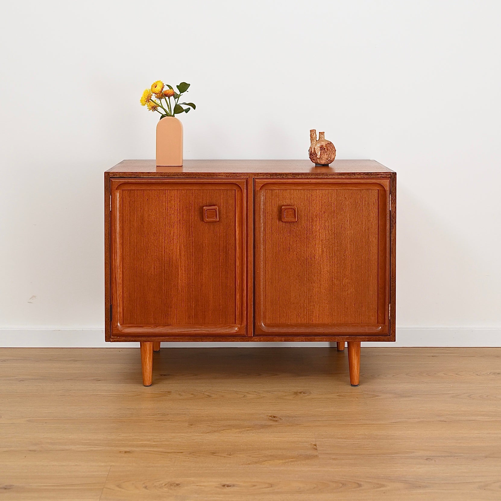 Mid Century Teak LP Record Cabinet by Parker
