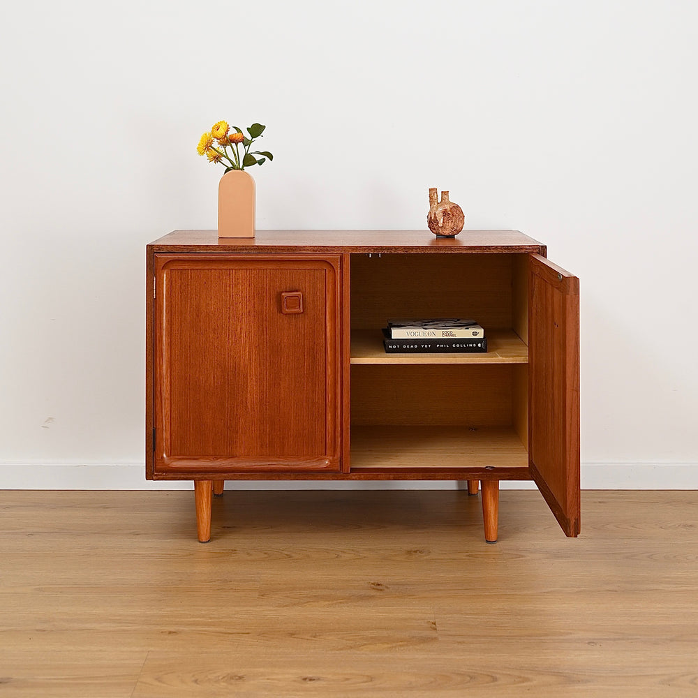 Mid Century Teak LP Record Cabinet by Parker