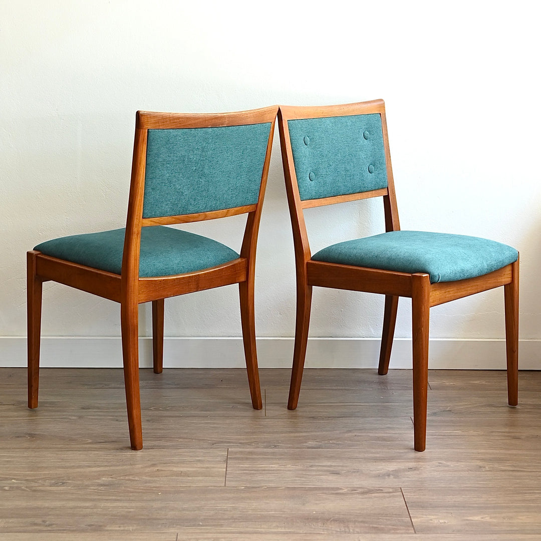 8x Parker Mid Century Teak Dining Chairs