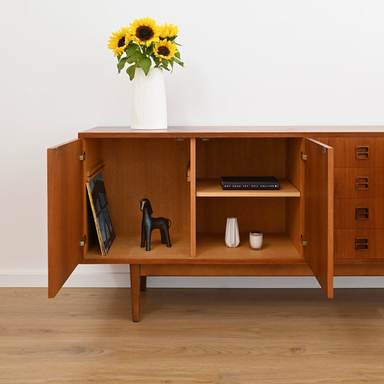 Mid-Century Teak Sideboard by Wrightbilt - Refinished