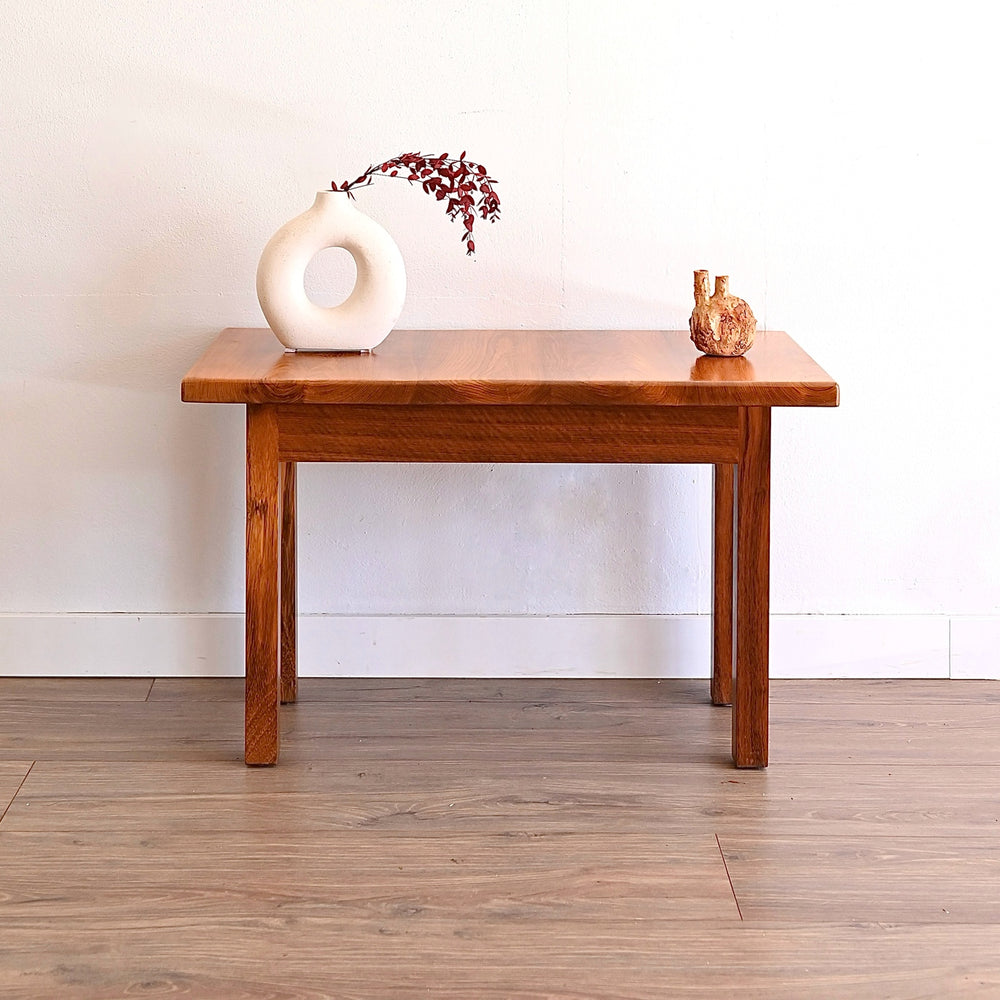 Mid Century Solid Teak Side Table