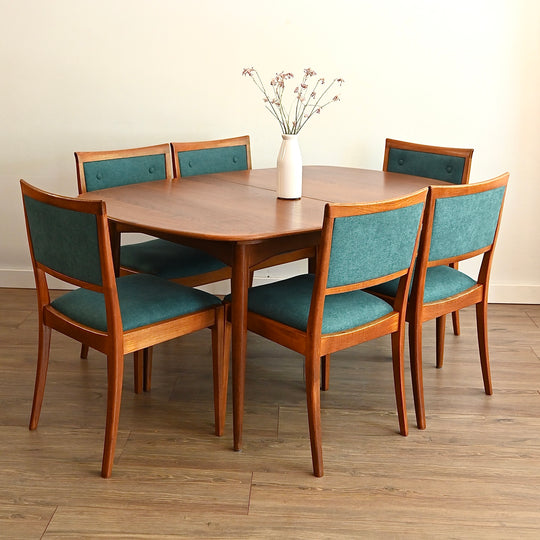 8x Parker Mid Century Teak Dining Chairs