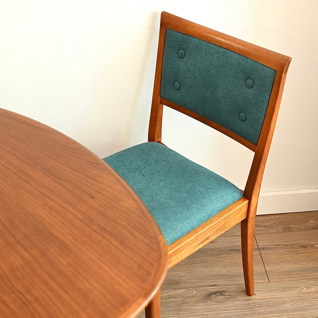 8x Parker Mid Century Teak Dining Chairs