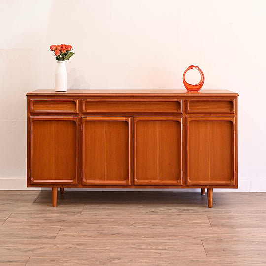 Mid Century Teak Sideboard Buffet Cabinet  by Chiswell