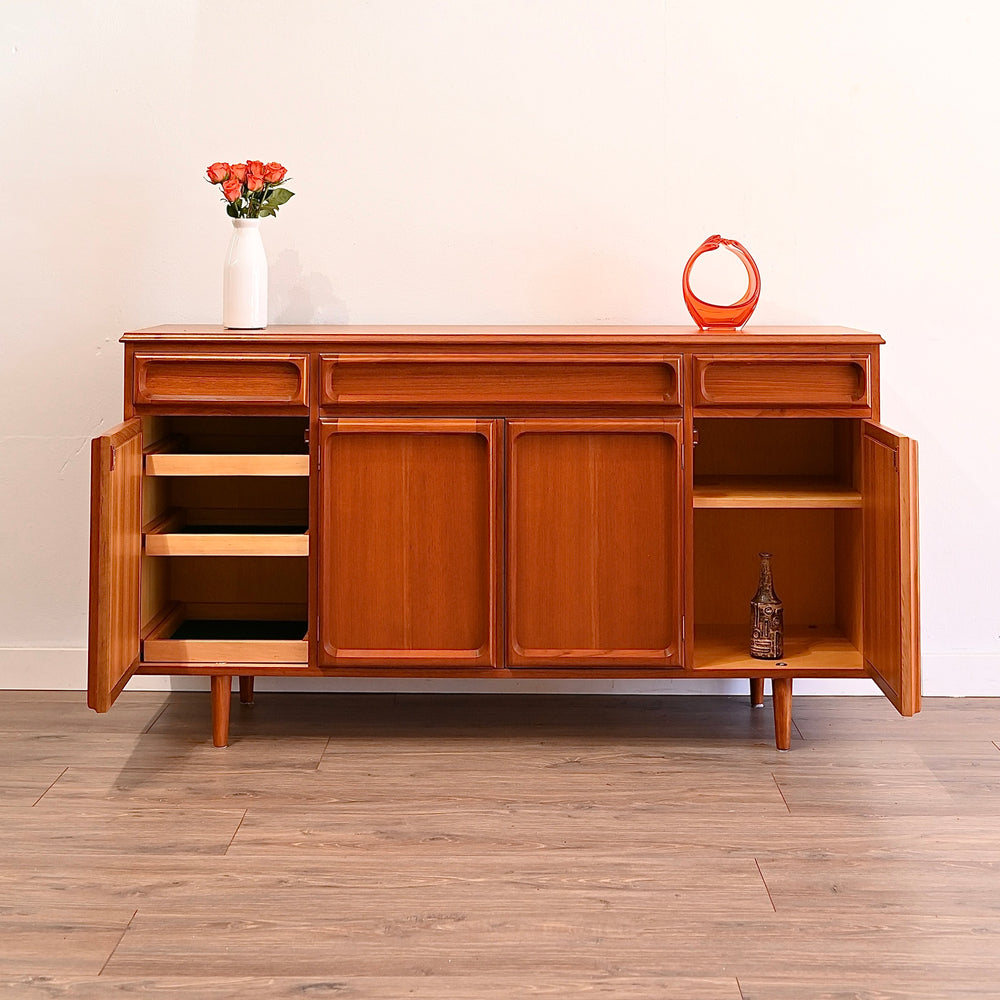 Mid Century Teak Sideboard Buffet Cabinet  by Chiswell