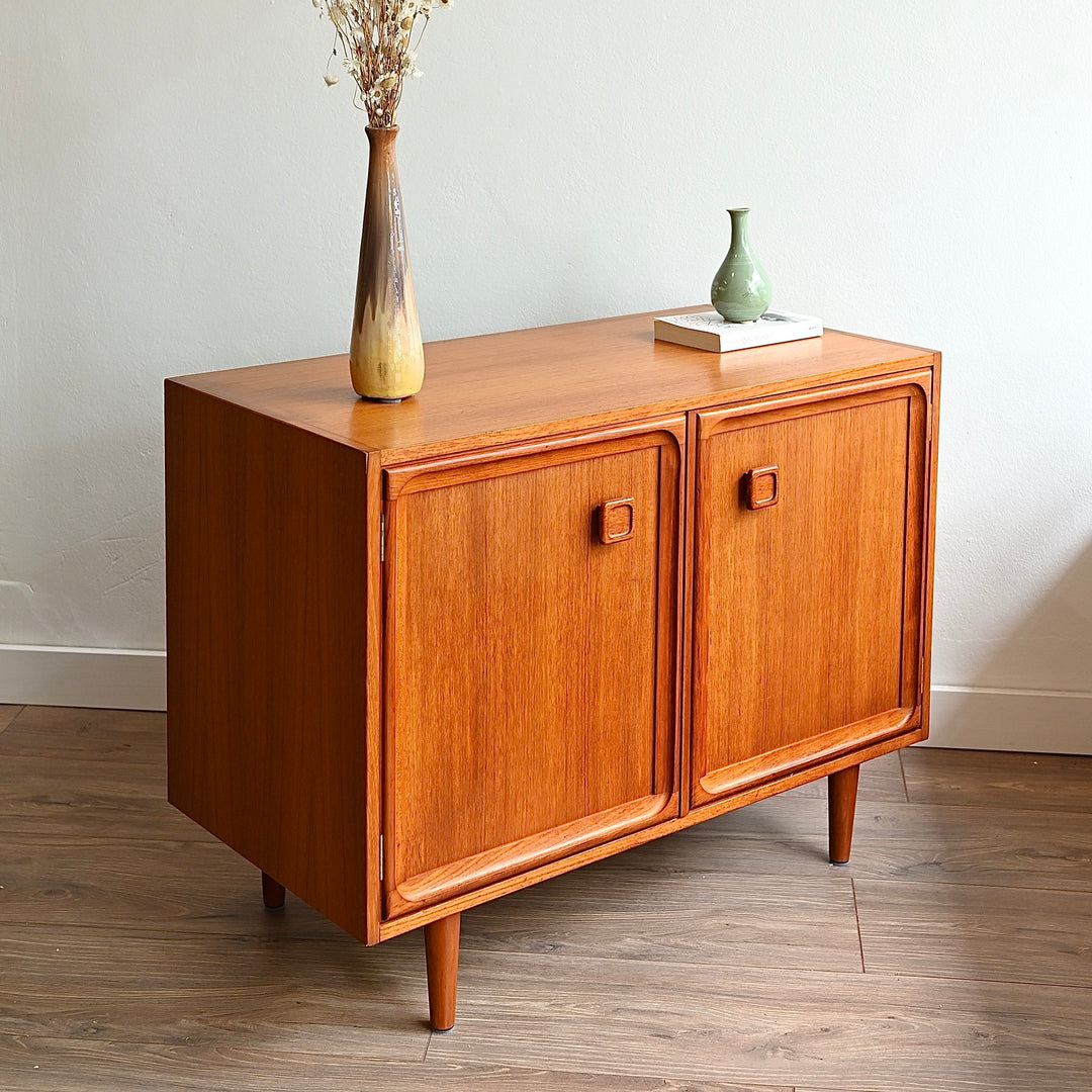 Mid Century Teak Sideboard LP Record Cabinet by Parker