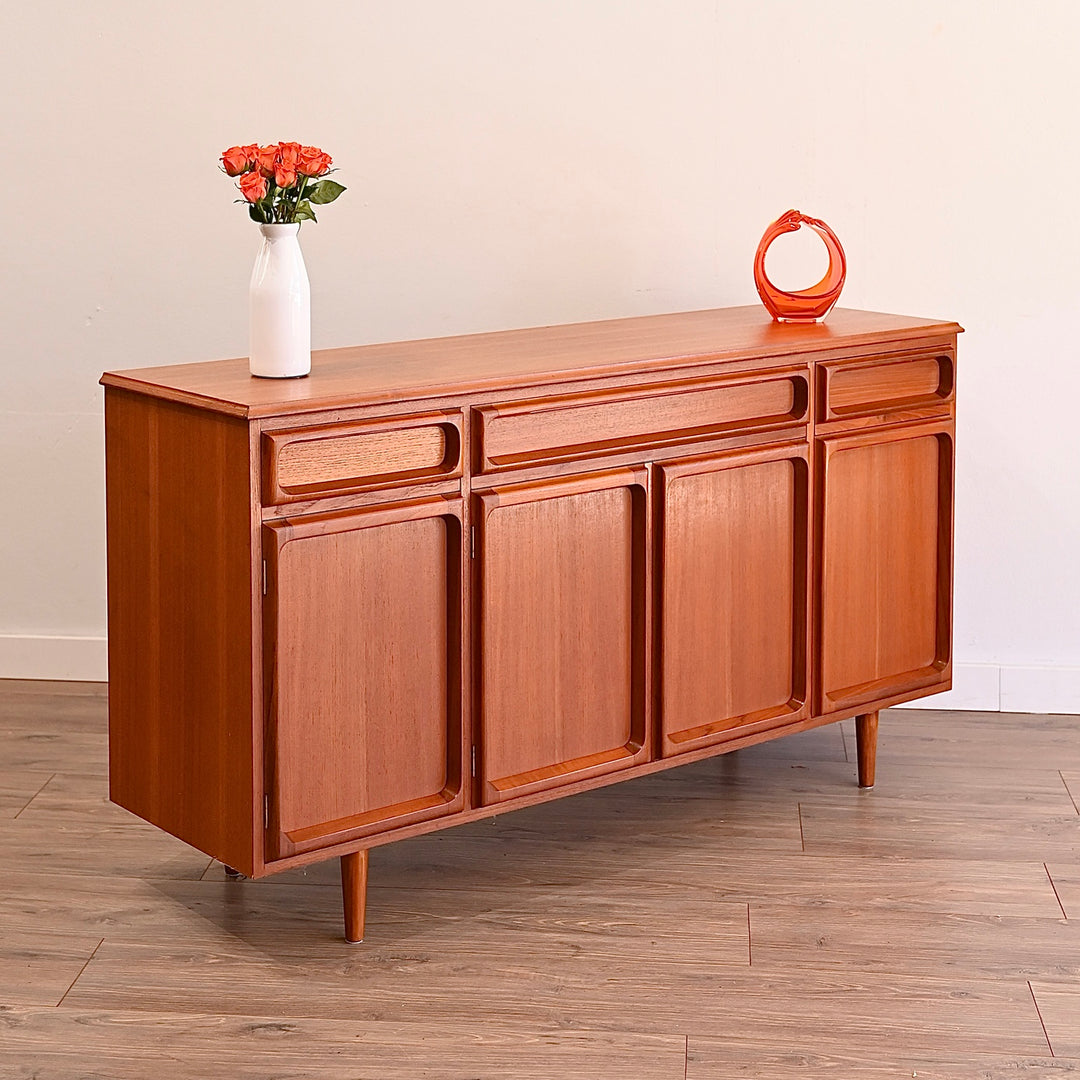 Mid Century Teak Sideboard Buffet Cabinet  by Chiswell