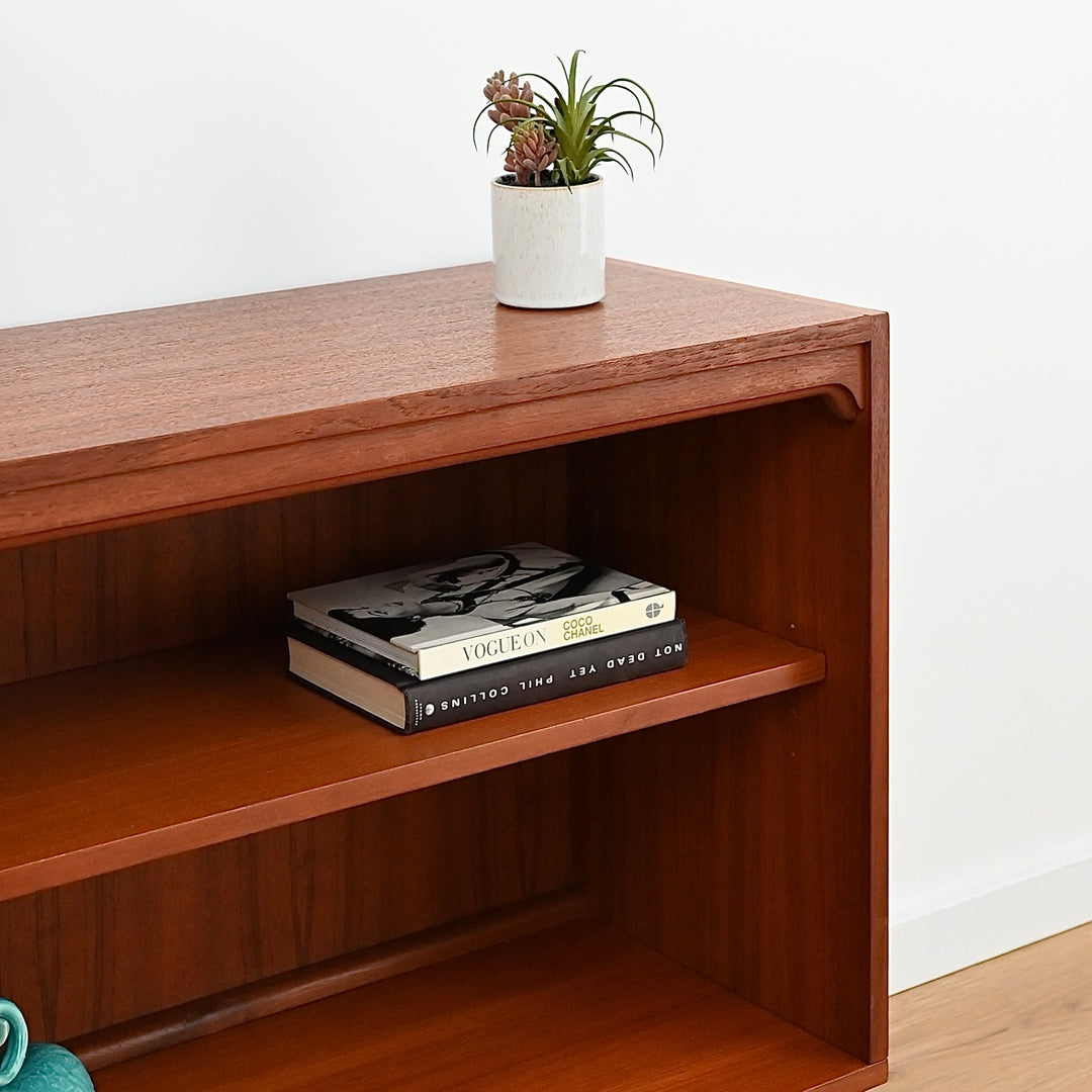 Mid Century Teak Sideboard LP Record Bookcase by Chiswell