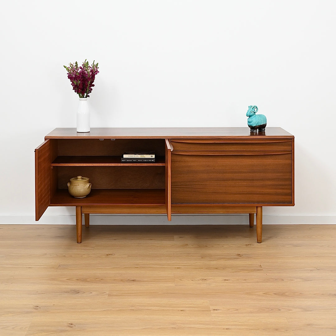 Mid Century Zebrano and Walnut Sideboard by Morris of Glasgow - Refinished