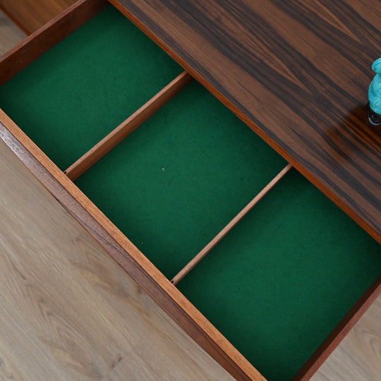 Mid Century Zebrano and Walnut Sideboard by Morris of Glasgow - Refinished