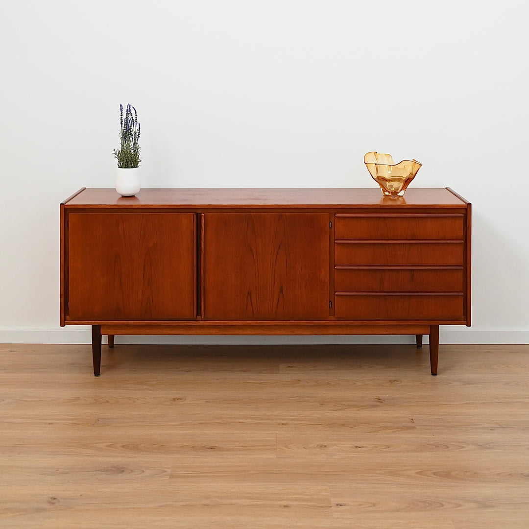 Mid Century Teak Lip Handled Sideboard by Parker Furniture