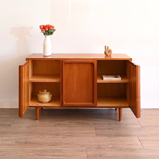 Mid Century Teak Sideboard LP Record Cabinet by Chiswell