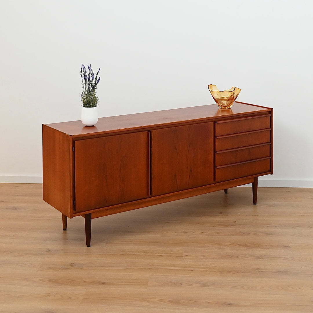Mid Century Teak Lip Handled Sideboard by Parker Furniture