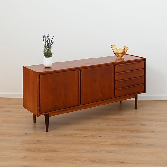 Mid Century Teak Lip Handled Sideboard by Parker Furniture