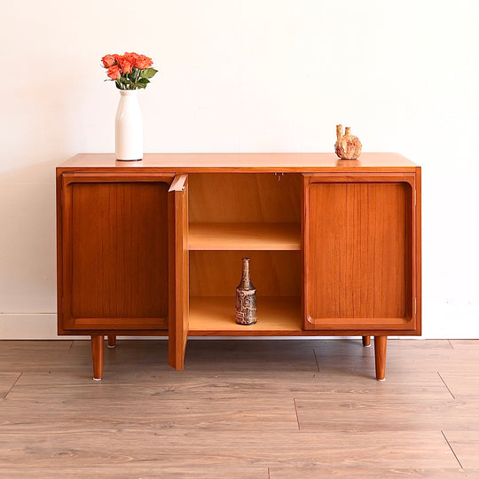Mid Century Teak Sideboard LP Record Cabinet by Chiswell