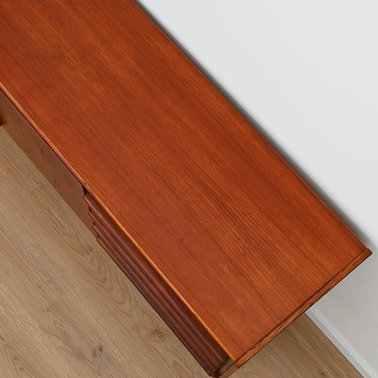 Mid Century Teak Lip Handled Sideboard by Parker Furniture