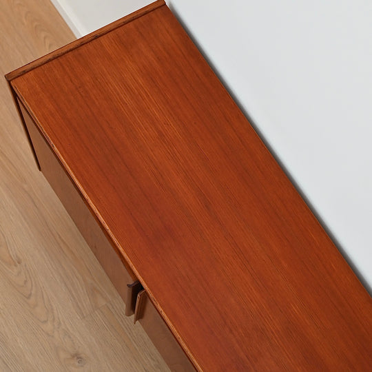 Mid Century Teak Lip Handled Sideboard by Parker Furniture