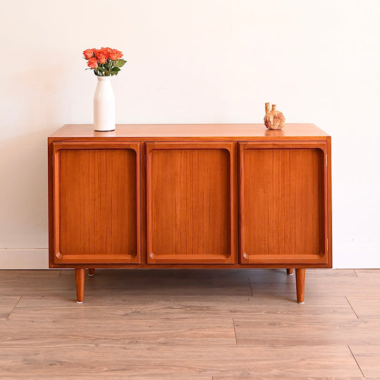 Mid Century Teak Sideboard LP Record Cabinet by Chiswell