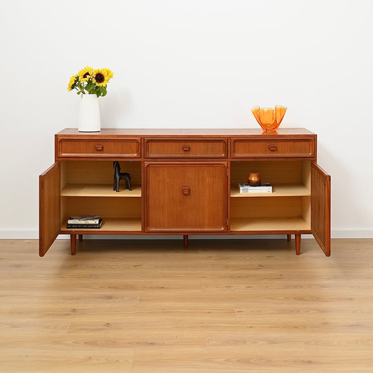 Parker Teak Mid Century Sideboard Buffet