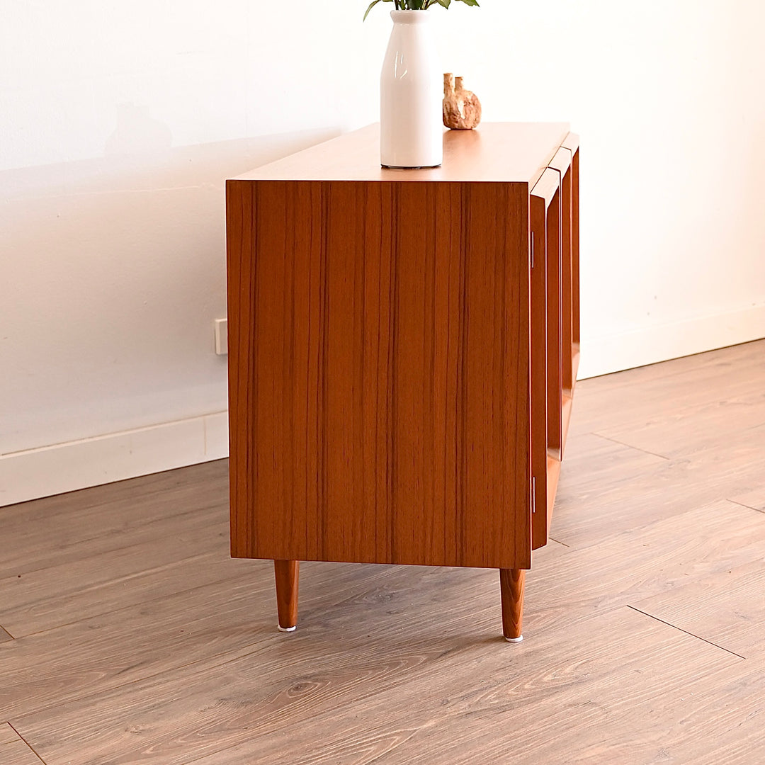 Mid Century Teak Sideboard LP Record Cabinet by Chiswell