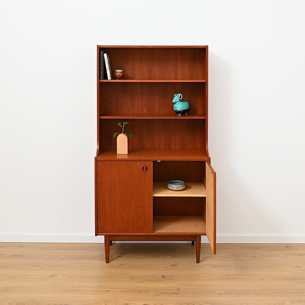 Parker Nordic Teak Cats Eye Sideboard Buffet Credenza Bookshelf