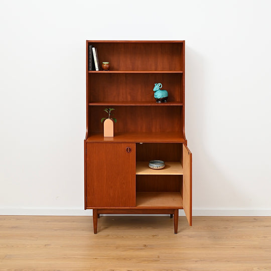 Parker Nordic Teak Cats Eye Sideboard Buffet Credenza Bookshelf