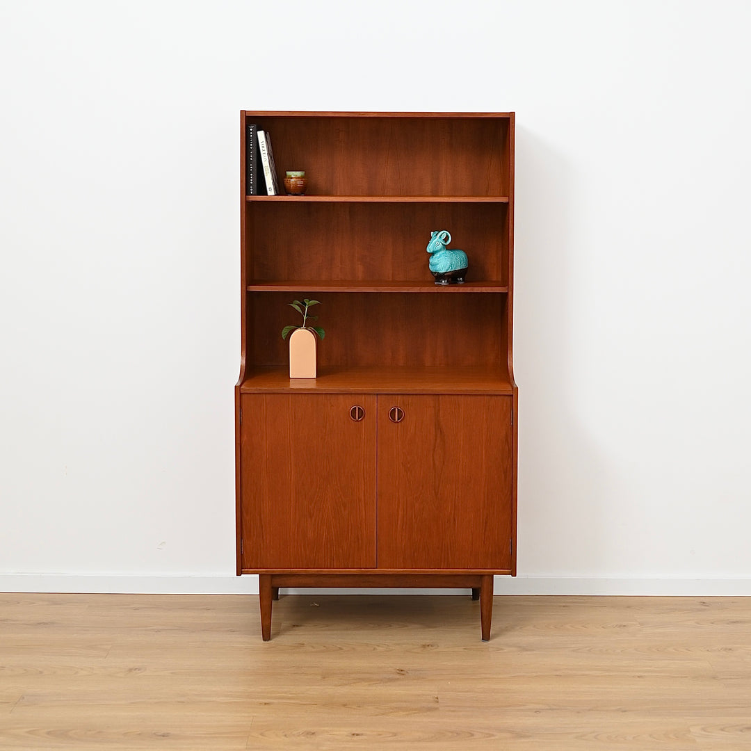 Parker Nordic Teak Cats Eye Sideboard Buffet Credenza Bookshelf