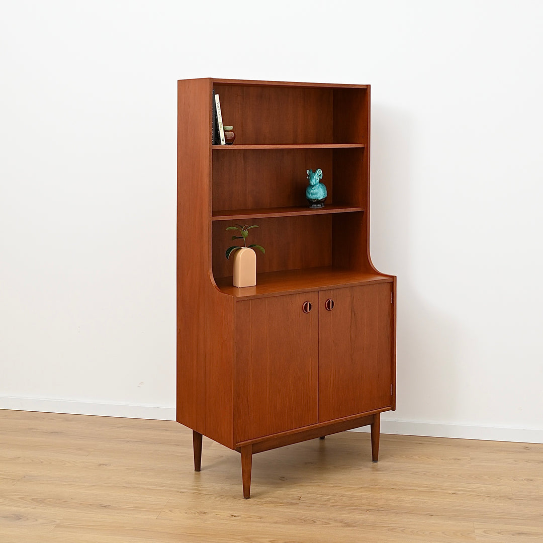 Parker Nordic Teak Cats Eye Sideboard Buffet Credenza Bookshelf