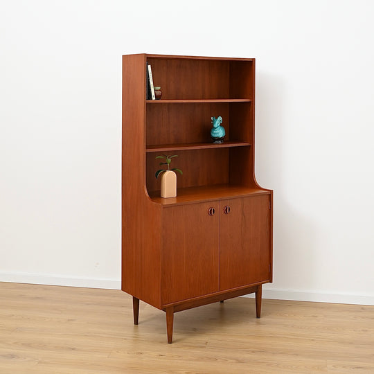 Parker Nordic Teak Cats Eye Sideboard Buffet Credenza Bookshelf