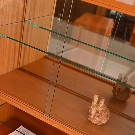 Mid Century Teak Bookshelf Display Cabinet by Cressy