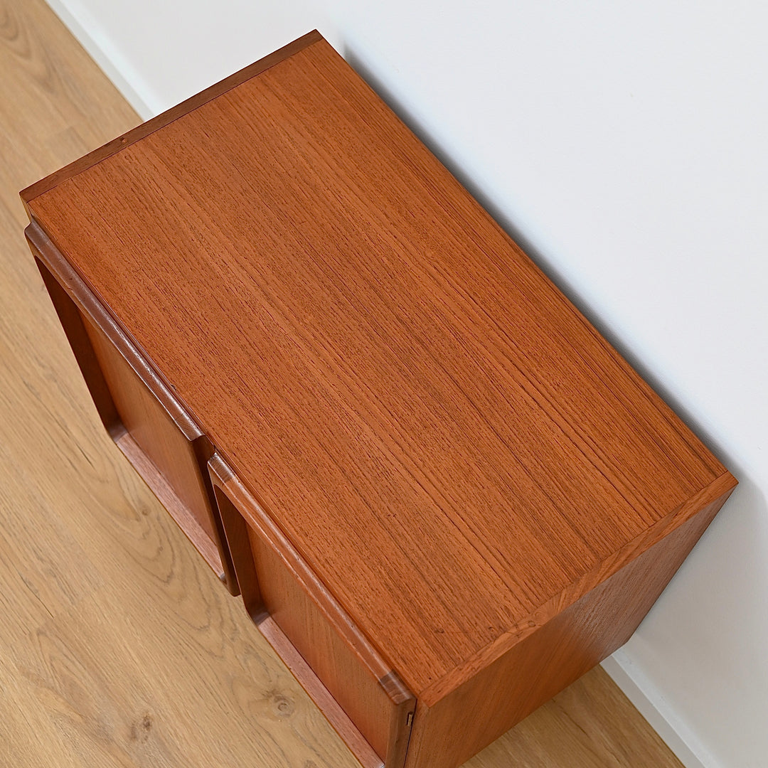 Mid Century Teak Sideboard LP Record Cabinet by Chiswell
