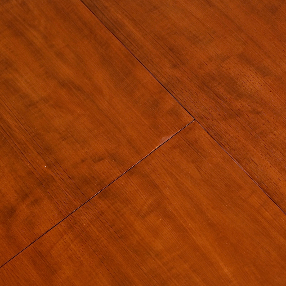 Mid Century Teak Round Extendable Dining Table by Fler