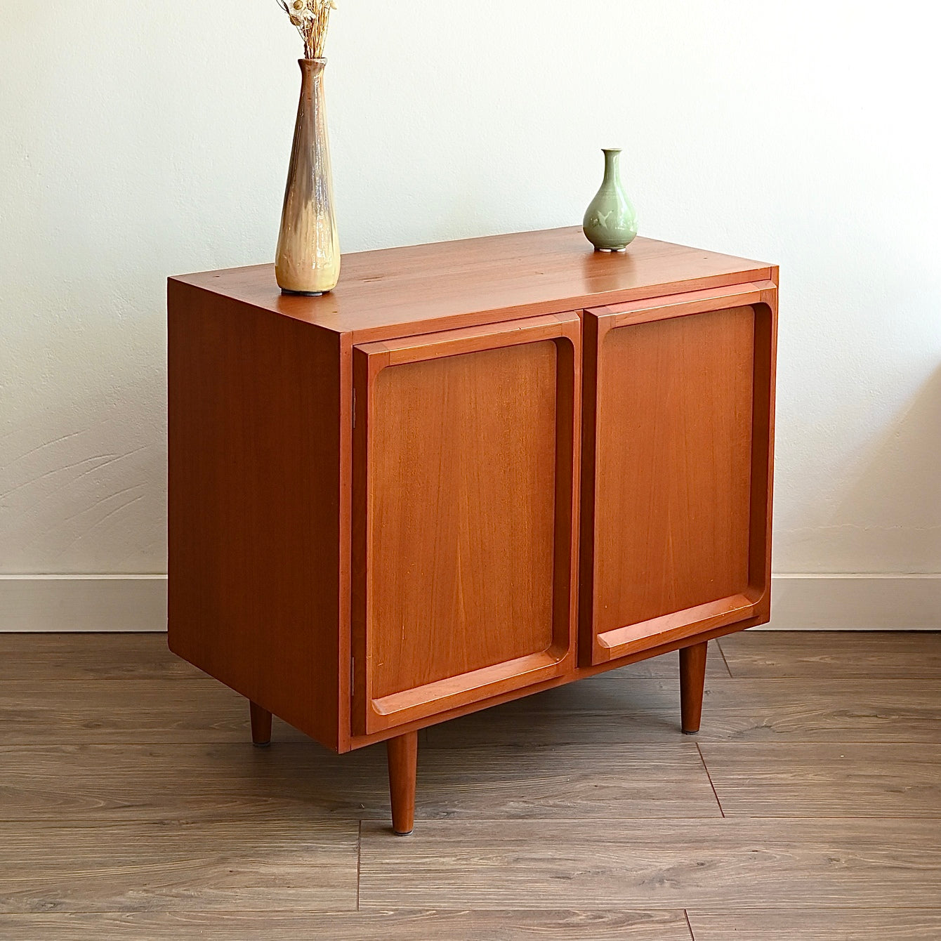 Mid Century Teak Sideboard LP Record Cabinet by Chiswell
