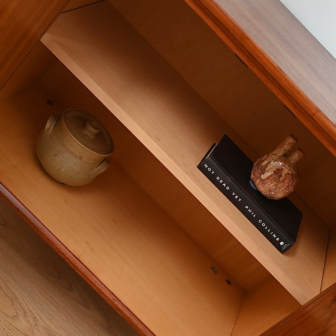 Mid Century Teak Sideboard LP Record Cabinet by Chiswell