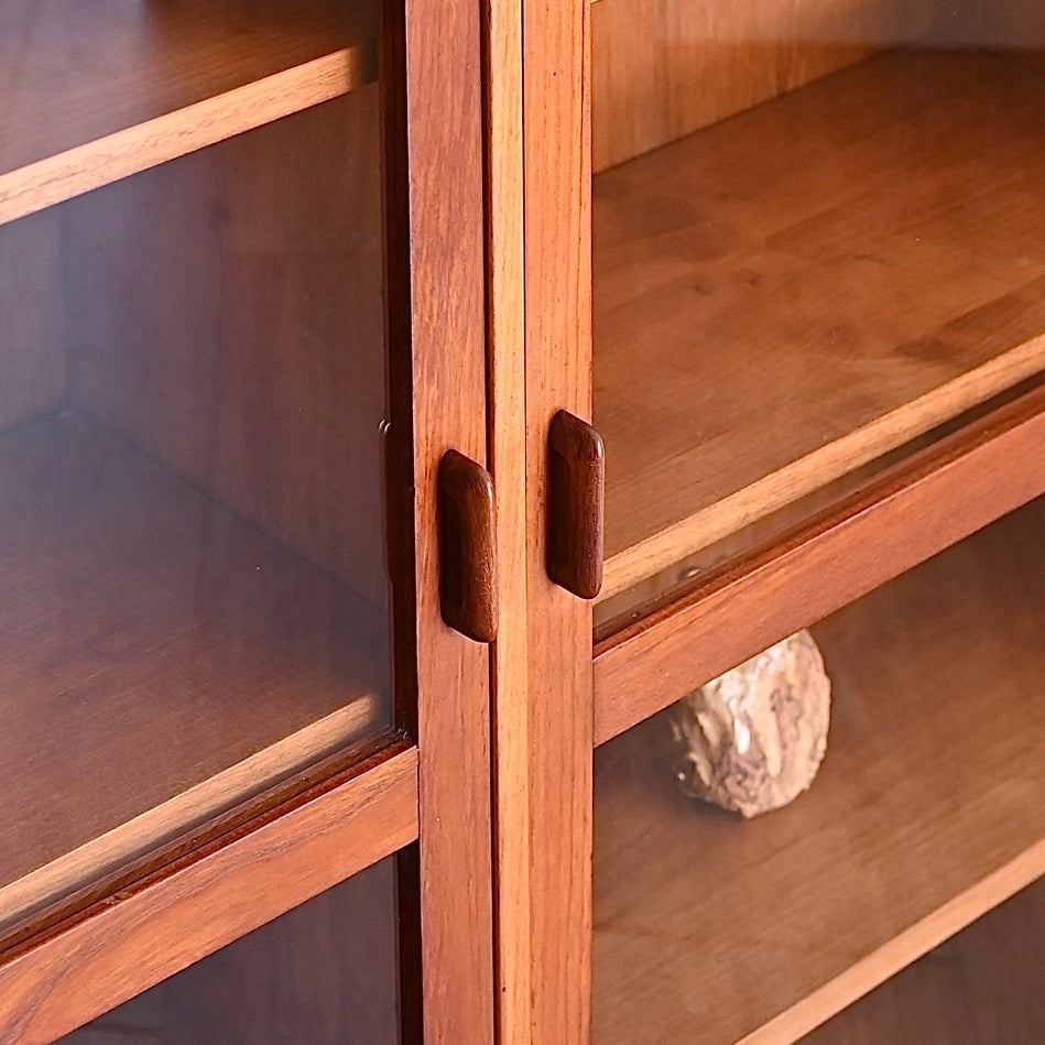 Parker Teak Wall Unit Display Cabinet Hutch