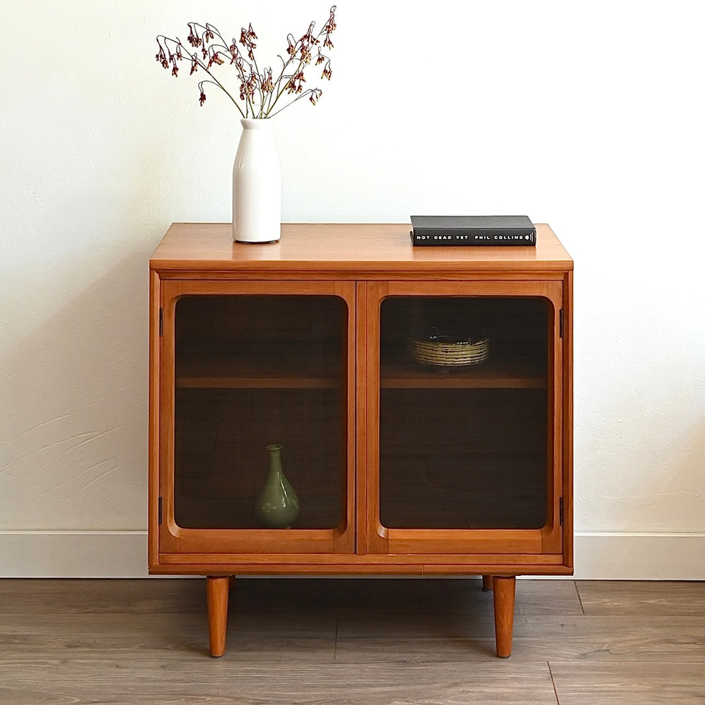 Mid Century Teak Sideboard Display Cabinet by Chiswell