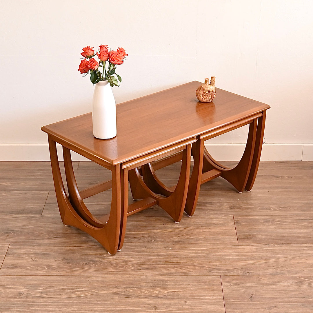 Mid Century Teak Nesting Tables by Kalmar