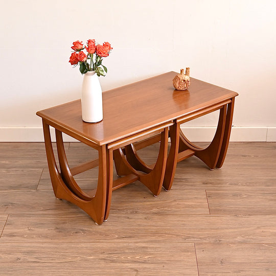 Mid Century Teak Nesting Tables by Kalmar