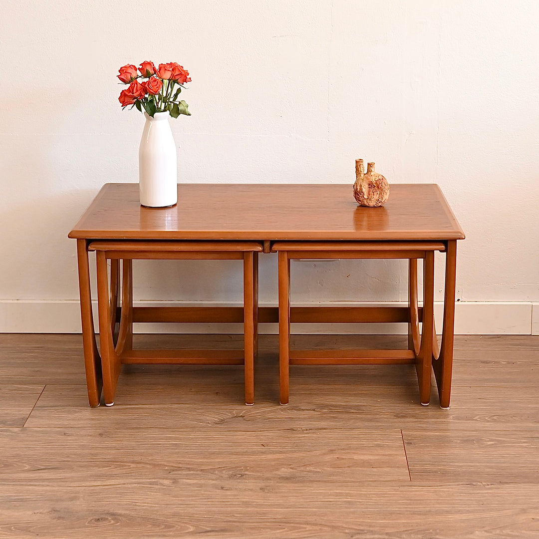 Mid Century Teak Nesting Tables by Kalmar