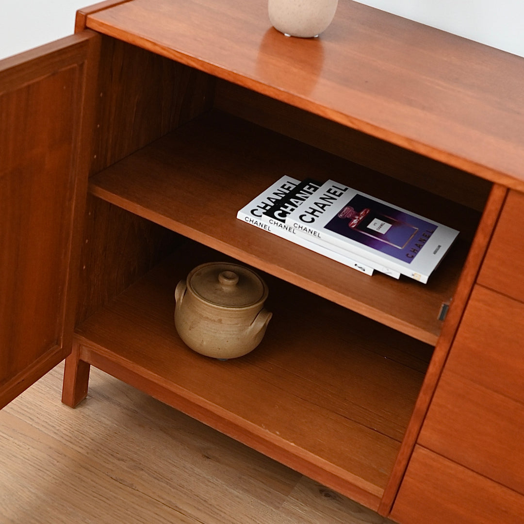 Parker Teak Mid Century Sideboard LP Record Cabinet
