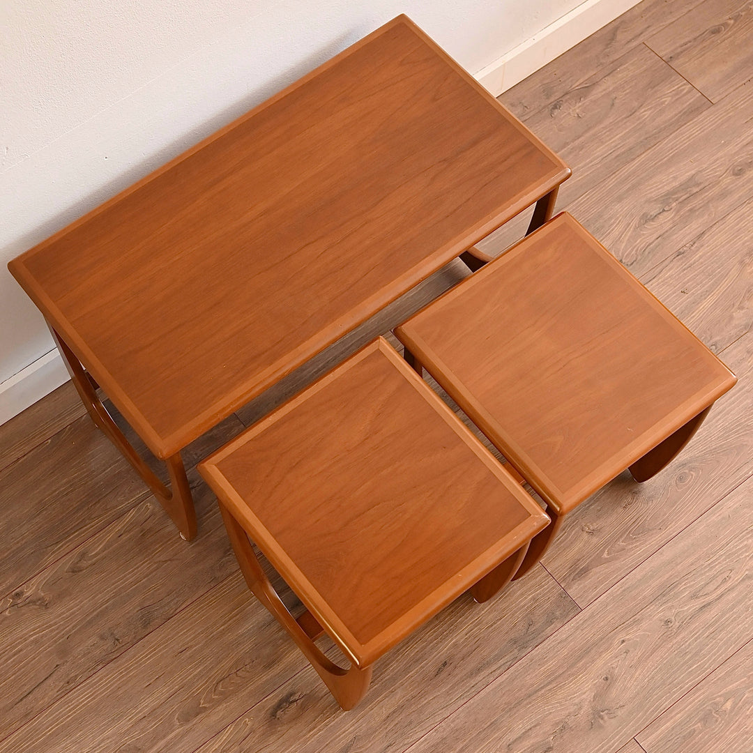 Mid Century Teak Nesting Tables by Kalmar