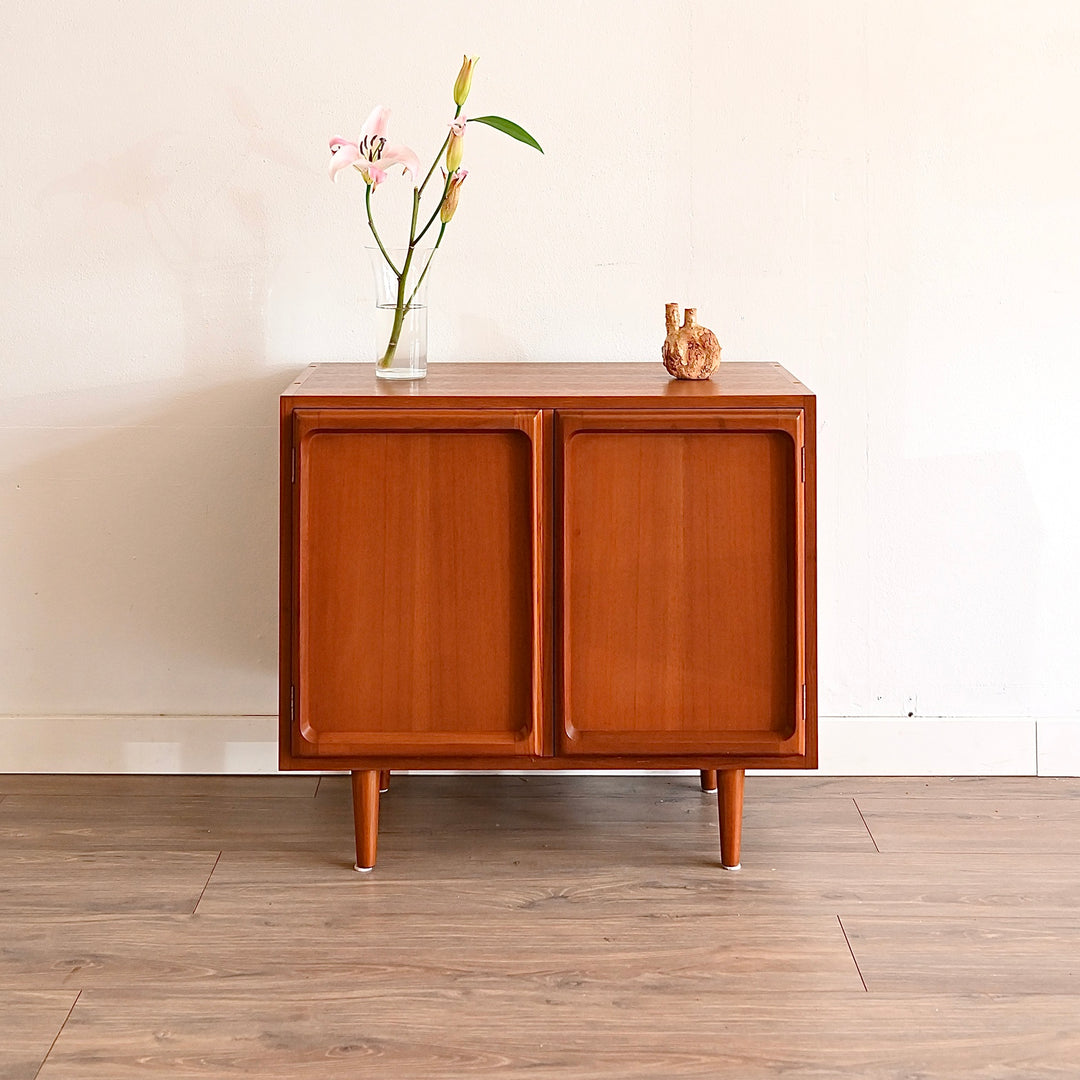 Mid Century Teak Sideboard LP Record Cabinet by Chiswell